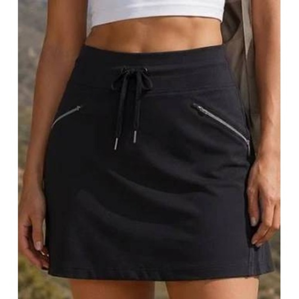 Athleta Black Metro Skort Activewear Mini Skirt with Built-in Shorts XS